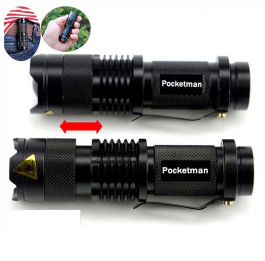 Mini Black Brand 2000LM Waterproof LED Flashlight