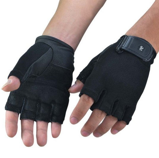 Breathable Training Exercise Gloves Real Leather