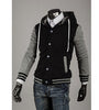 Mens Slim Fit Baseball Jacket Varsity Hoodies